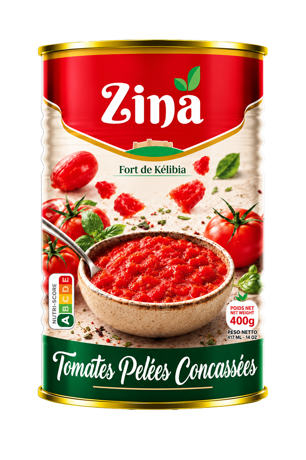 Tomate pelée concassée 